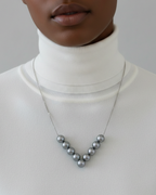 The Silver Eclipse "V" Necklace