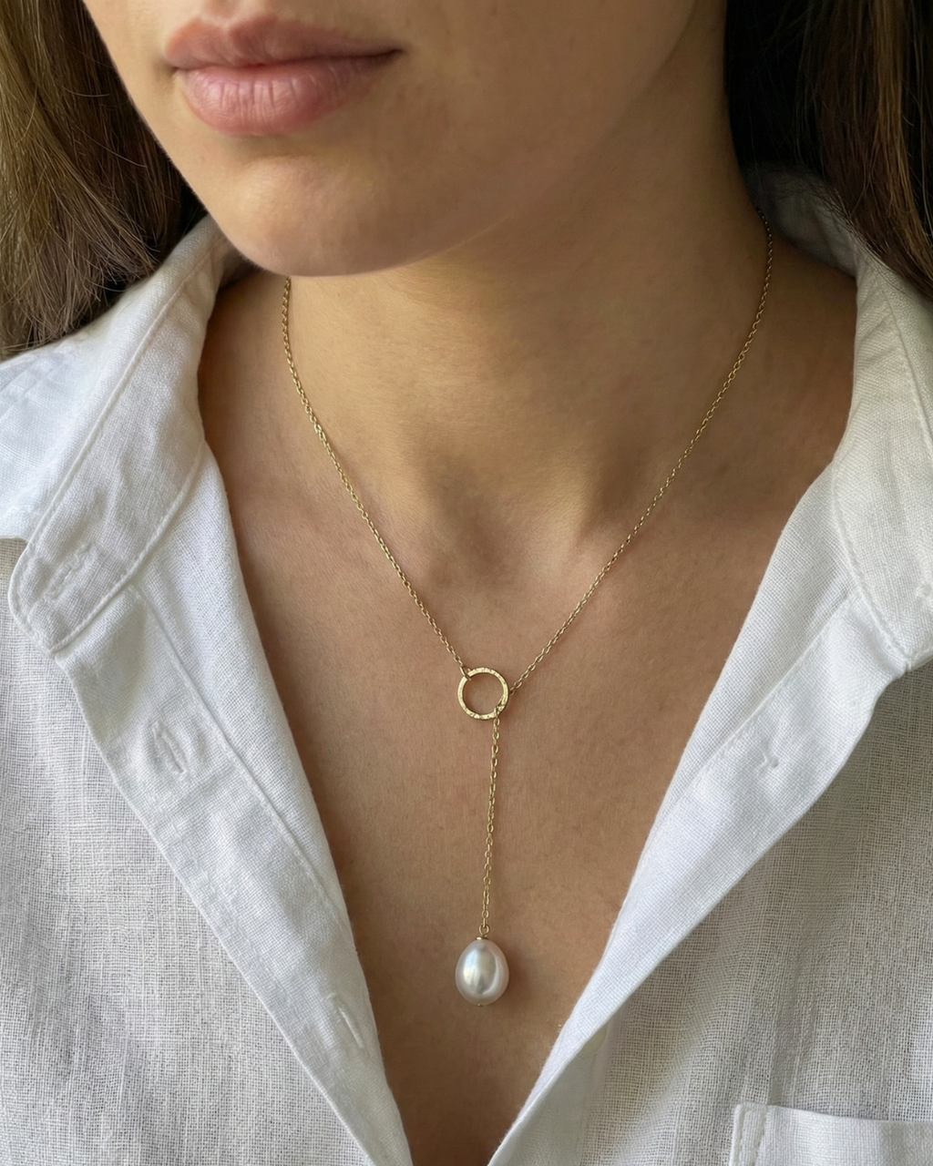 3-Way 11mm Pearl Drop Necklace