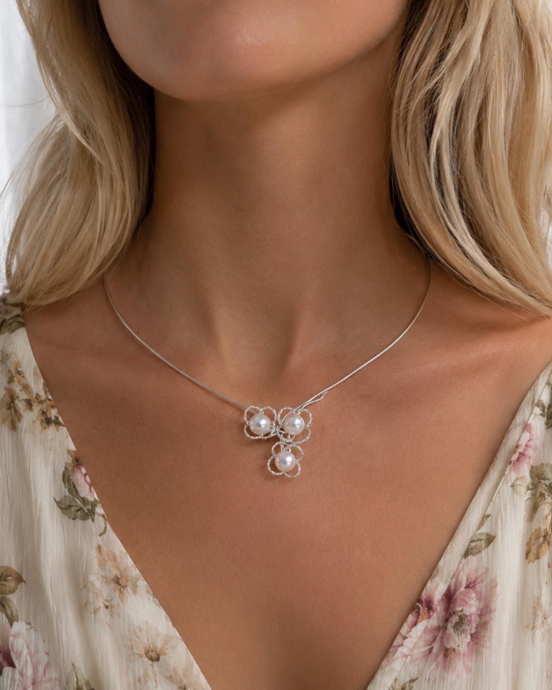 Sakura Starlight Pearl Necklace