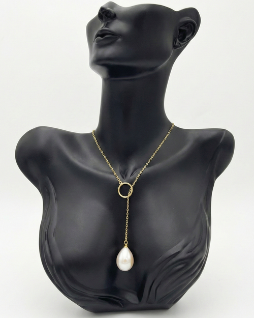 3-Way 12mm Pearl Drop Necklace