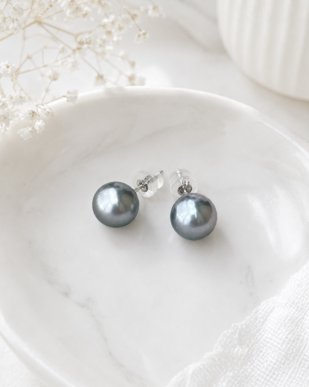 Moonstone Studs 9mm