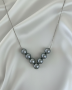 The Silver Eclipse "V" Necklace