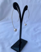 Sway With Me White Gold Earrings