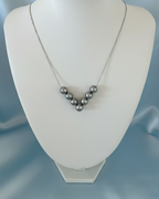 The Silver Eclipse "V" Necklace