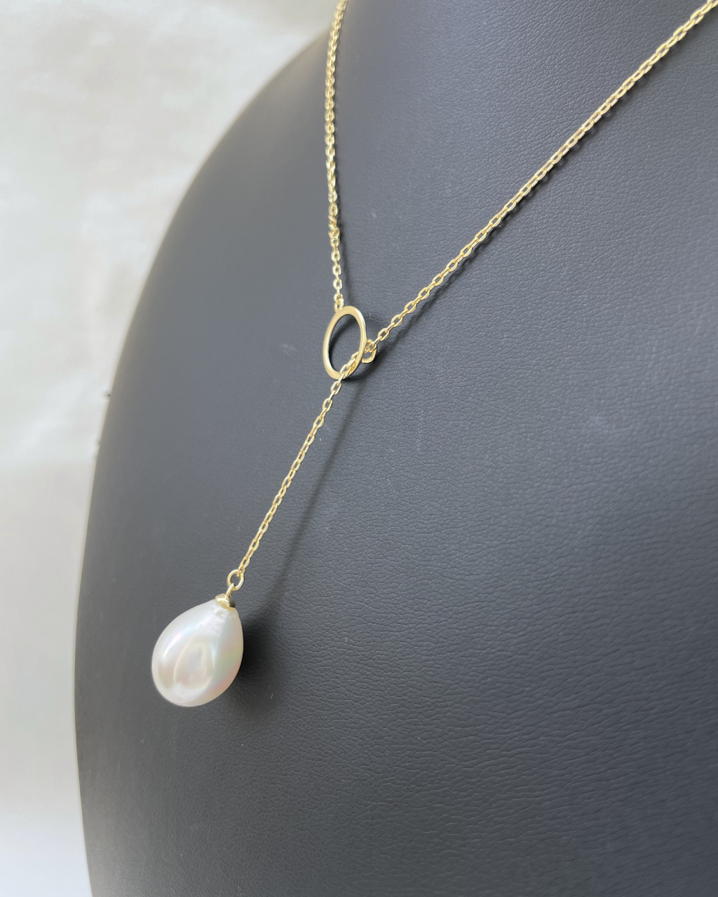 3-Way 12mm Pearl Drop Necklace
