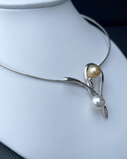 Twin Flame Pearl Chocker