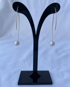 Sway With Me White Gold Earrings