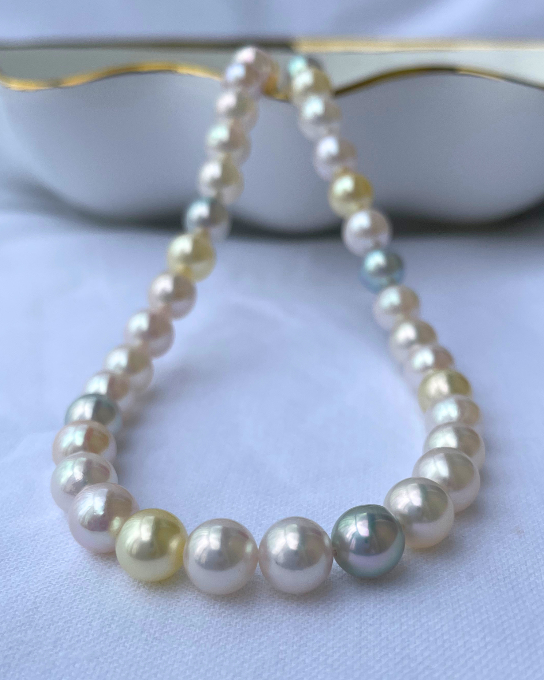 Shades of You Multi Akoya Necklace