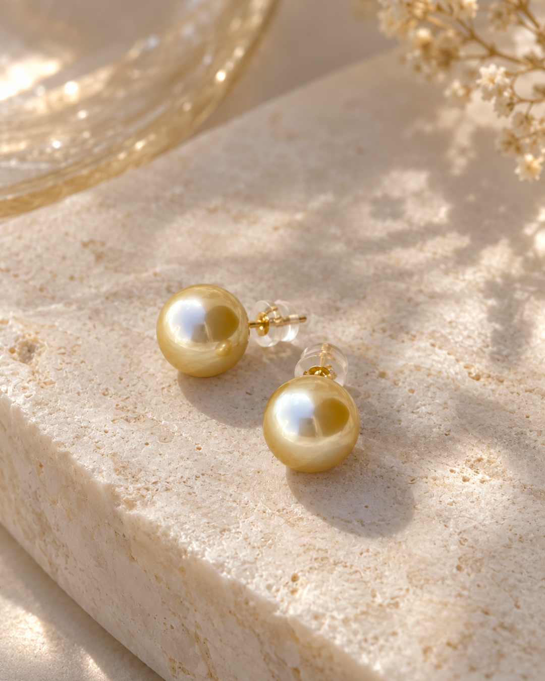 Honey I'm Home Gold Studs 9mm
