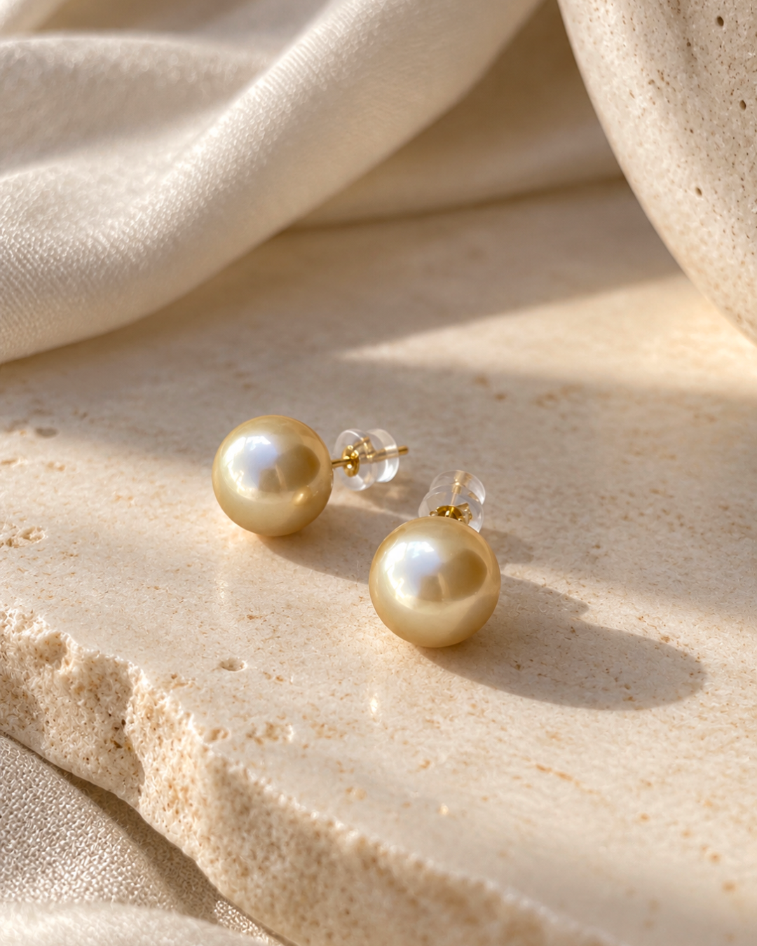 Just Like Honey Gold Studs 11mm